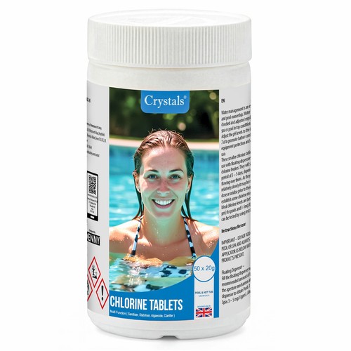 1kg chlorine tablets 4in1 pool - tablets,