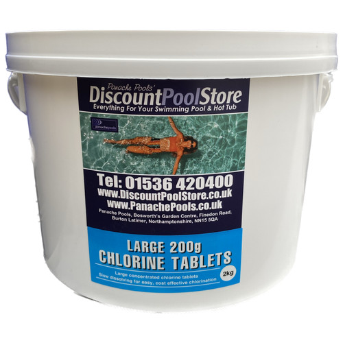 Large 200g chlorine tablets - chlorine,