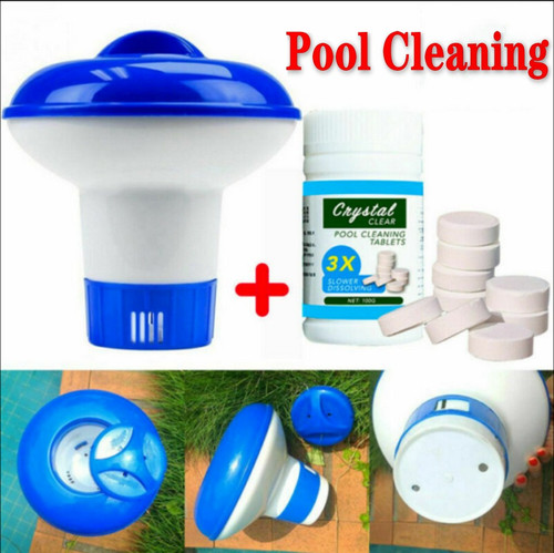 100 chlorine tablets floating - 100, +floating