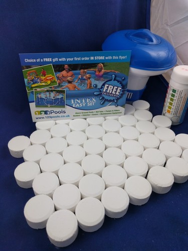 50x20g chlorine tablets pool - tablets,