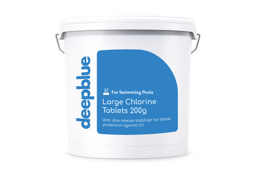 Deep blue large 200g chlorine - blue,